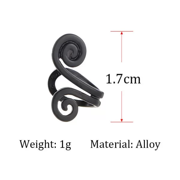 Swirl Snail Nose Clip Tragus Clip Ear Cuff Earrings Women Girls Fake Pierced Earlobe Studs No Piercing Earring Jewelry Gift - Image 6