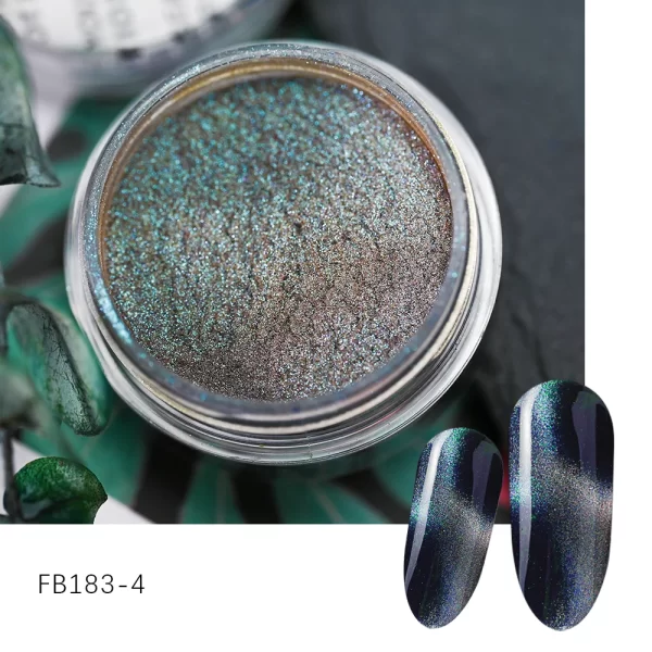 1jar Gradient Chrome Nail Powder Optical Neon Mirror Powder Metallic Mirror Effect Chameleon Pigment Glitter For DIY Manicure - Image 30