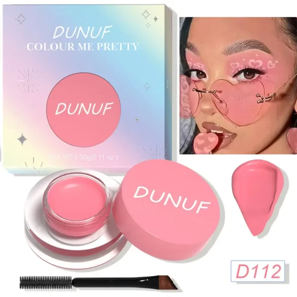 12 Colors Waterproof Eyeshadow Cream Long Lasting Eyeliner Matte Body Face Painting Pigment Eyebrow Tint Makeup with Brush - Image 7