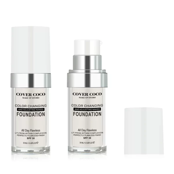 Cover Coco Long Lasting Concealer Liquid Foundation Skin Color Liquid Foundation Light and Transparent Moisturizing Cream - Image 5