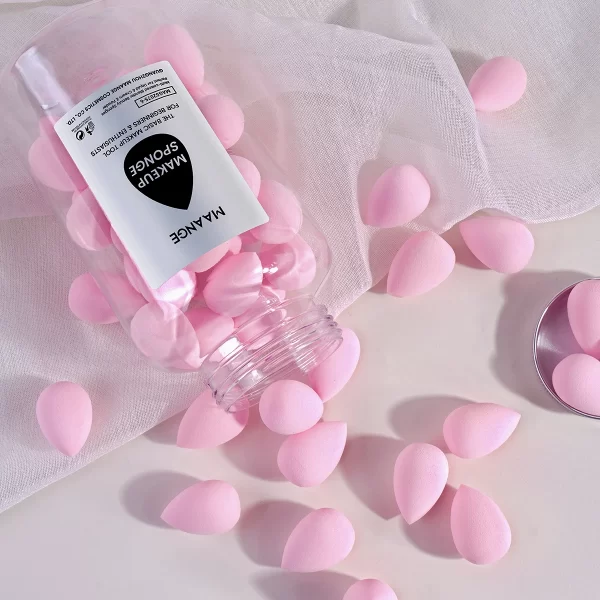 MAANGE 50pcs/Box Small Mini Beauty Blender Cosmetic Makeup Sponge for Face Water Air Cushion BB Cream Makeup Tools Sponge Egg - Image 2