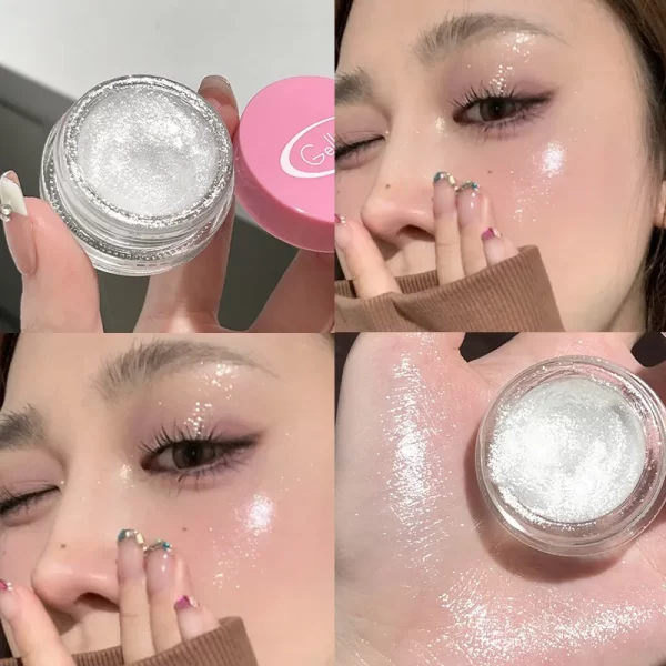 Pearl Glitter Mashed Potatoes Eye Shadow Gel Cream Liquid Highlighter Face Body Diamond Brighten Shimmer Natural Contour Makeup - Image 8