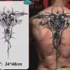 Full Back Chest Herbal Juice Ink Semi-permanent Tattoo Stickers 7-15 Days Long Lasting Temporary Fake Tattoo Totem Men Adult