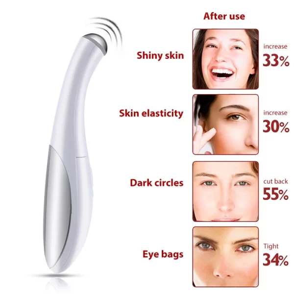 Mini Electric Eye Face Massager Anti-Ageing Wrinkle Dark Circle Pen Removal Rejuvenation Beauty Care Portable Pen - Image 5