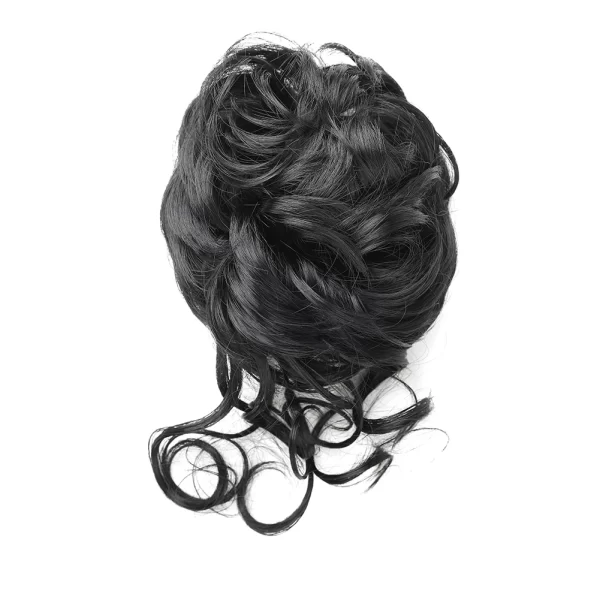 Messy Bun Synthetic Hair Piece Claw Clip Curly Wavy Hair Bun Tousled Updo Scrunchie Long Beard Chignon Ponytail for Daily Wear - Image 27