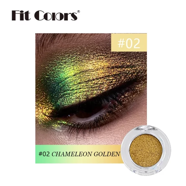 High-Pigmented Chameleon Purple Eyeshadow Powder MultiChrome Shifting Pigments Shiny Metallic Lipstick Eyes Makeup Palette - Image 10