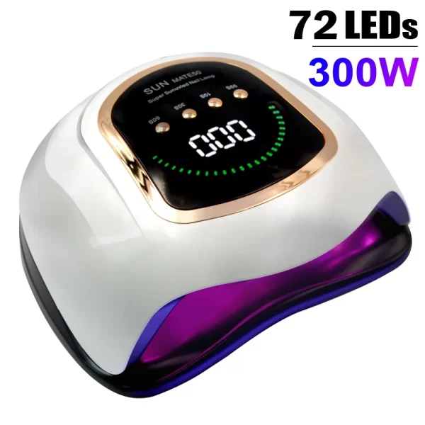 300W UV LED Nail Lamp for Nails Curing All Gel Polish with Large Screen  Professional Nail Equipment Manicure Drying Lamps - Image 10