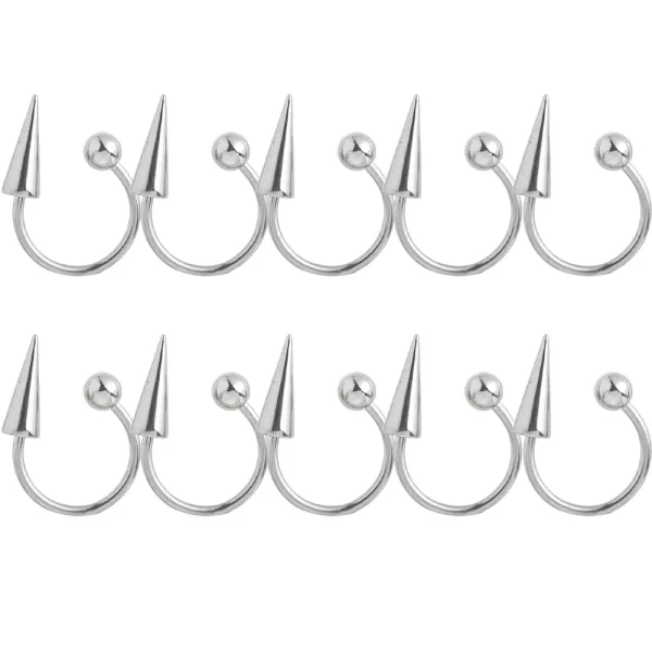 Stainless Steel Fake Nose Ring Hoop Septum Rings C Clip Lip Ring Earring Fake Nose Piercing Women Body Jewelry Accessories - Image 8