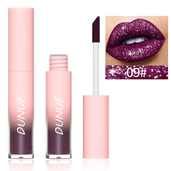 New Matte Glitter Liquid Lipstick Diamond Shiny Lip Gloss Waterproof LongLasting Pearl Lipgloss Women Lip Tint Makeup Maquillaje - Image 10