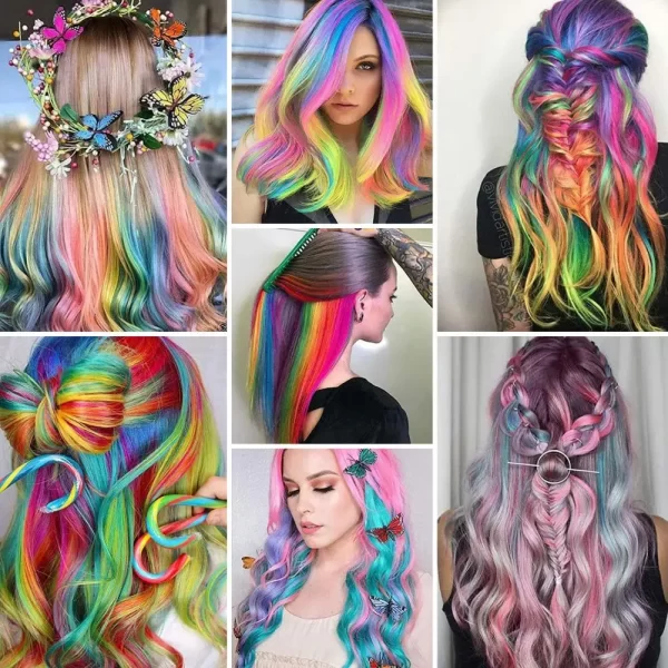 Women Curly Clip-in Hair Extension Natural High Temperature Fiber Ladies Hair Piece Colored Long Wavy Synthetic Hairpiece - Image 3