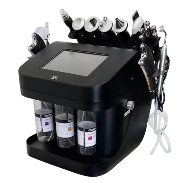 2024 Portable 10 In 1 Microdermabrasion Hydra Deep Cleaning Oxygen Jet Aqua Peel Facial Water H2O2 Oxygen Facial Beauty Machine - Image 7