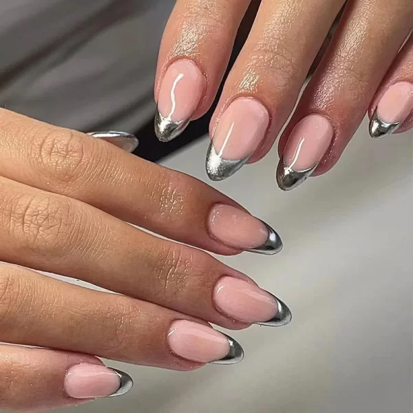 24pcs French Cat Eyes False Nails Almond Head Fake Nails for Manicure Beauty Glitter Shiny Artificial Nail Patch Press on Nails - Image 18