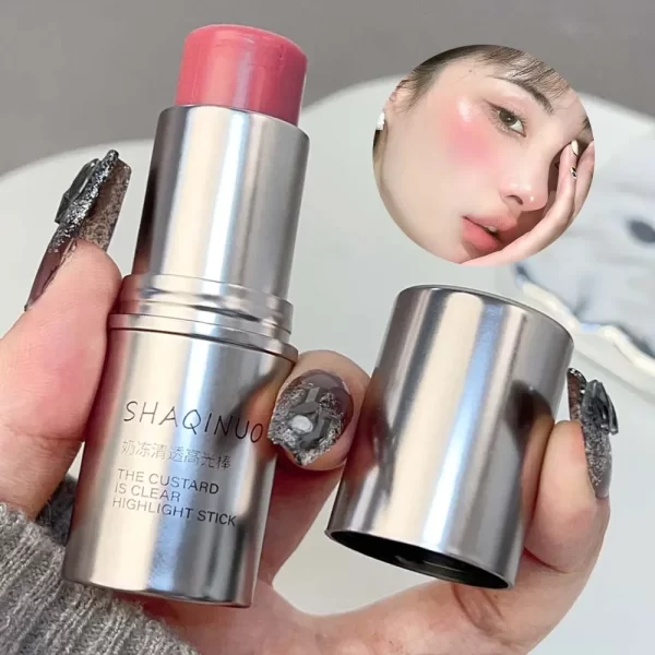 Water Light Highlight Blush Stick Shimmer Waterproof Face Contour Illuminator Lasting Moisturizer Brighten Contouring Cosmetics - Image 4