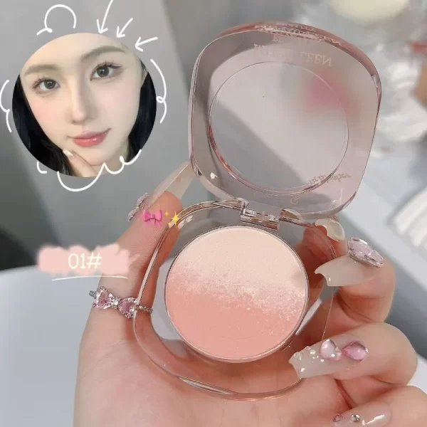 Peach Pink Blusher Matte Purple Cheek Tint Blush Makeup Lasting Brighten Facial Silky Smoothness Rouge Powder Palette Cosmetics - Image 16