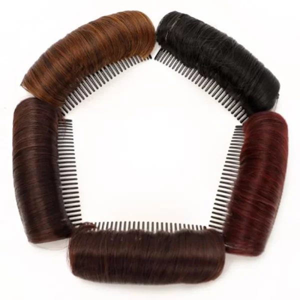 1PCS Invisible Fluffy Hair Pad For Female Hot Sale Wig Cushion Stable Comfortable High Temperature Fiber Insert Comb - Image 3