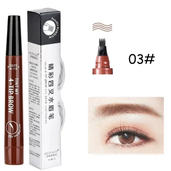 Microblading Eyebrow Pen Waterproof Fork Tip Eyebrow Tattoo Pencil Long Lasting Professional Fine Sketch Liquid Eye Brow Pencil - Image 11