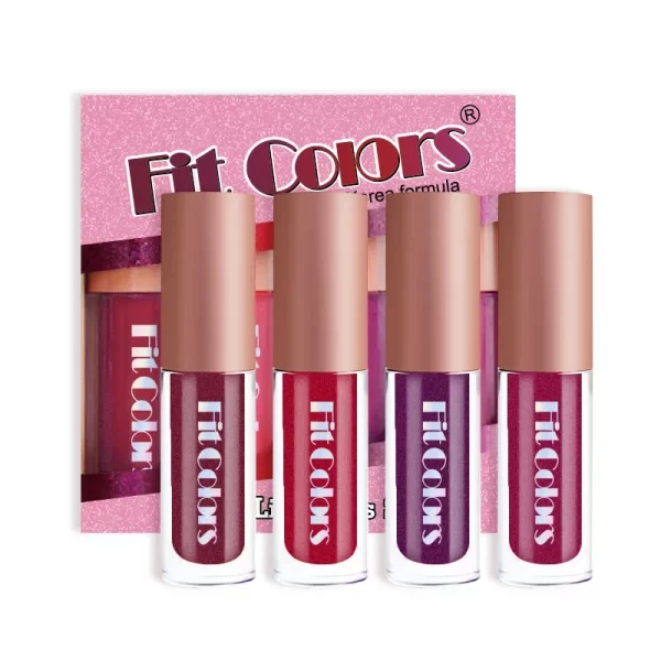 4Pcs/Set Metallic No-stick Cup Lip Gloss Pearly Diamond Fine Glitter Matte Moisturizing Waterproof Lip Glaze Liquid Lipstick Kit - Image 7