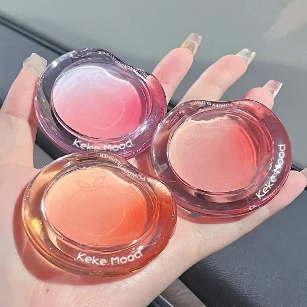 Peach Pink Blusher Matte Purple Cheek Tint Blush Makeup Lasting Brighten Facial Silky Smoothness Rouge Powder Palette Cosmetics - Image 4