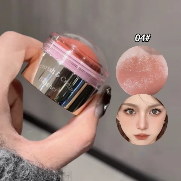 Creamy Purple Blush Stick Soft Face Blusher Cream Korean Make Up Peach Pink Cheek Tint Brightening Contouring Shadow Cosmetics - Image 10