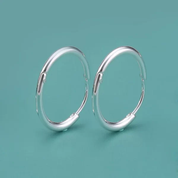 1 pair Women/Man Stainless Steel Small Hoops Earring Piercing Ear Cartilage Tragus Simple Thin Circle Anti-allergic Ear Buckle - Image 10