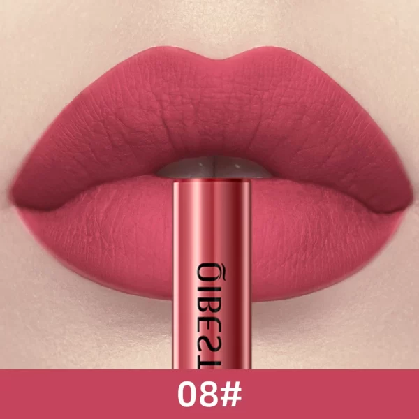 QIBEST Matte Liquid Lipstick Waterproof Long Lasting Velvet Mate Nude Red Lip Gloss Lint Tube Makeup Cosmetic Lipsticks Lipgloss - Image 7