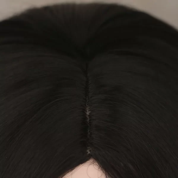 24" Natural Full Wigs Hair Long Wavy Synthetic Heat Resistant Brown Wig for Women and Girls Cosplay Party Costume - Image 5