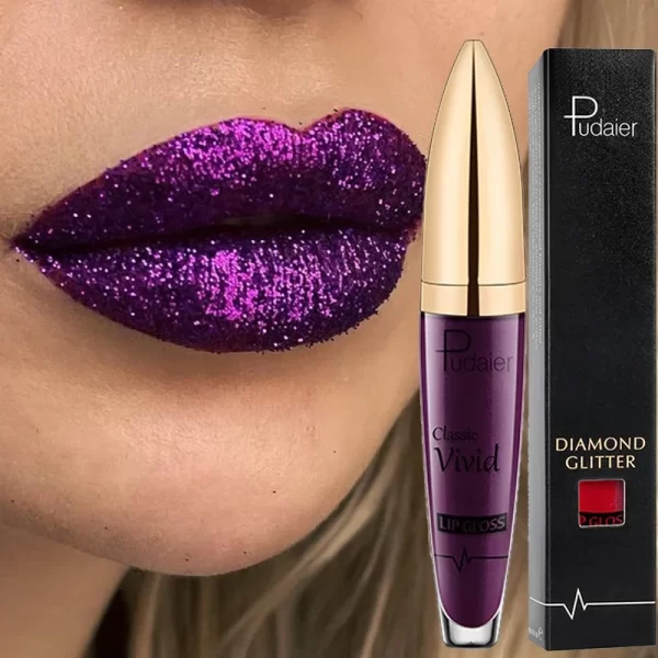18 Colors Glitter Lip Gloss Waterproof Long Lasting Diamond Matte To Shimmer Metallic Liquid Lipstick Women Lips Makeup Cosmetic - Image 2