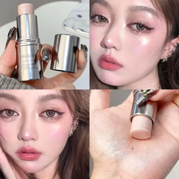 Water Light Highlight Blush Stick Shimmer Waterproof Face Contour Illuminator Lasting Moisturizer Brighten Contouring Cosmetics - Image 11