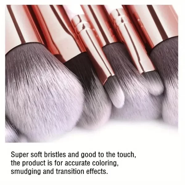 10PCS Professional Makeup Brushes Set Sponge Beauty Sponge for Women Cosmetic Brush Loose Powder Brush Blending Beauty Tools - Image 2