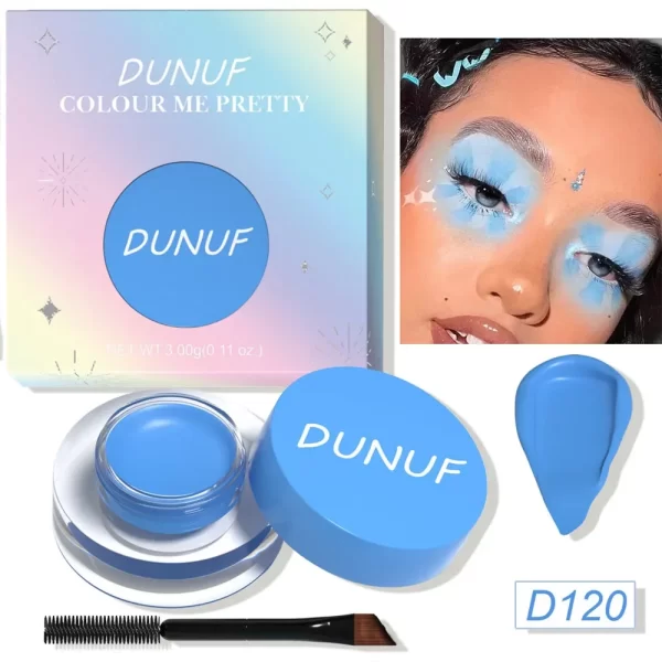 12 Colors Waterproof Eyeshadow Cream Long Lasting Eyeliner Matte Body Face Painting Pigment Eyebrow Tint Makeup with Brush - Image 11