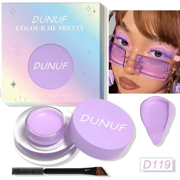 12 Colors Waterproof Eyeshadow Cream Long Lasting Eyeliner Matte Body Face Painting Pigment Eyebrow Tint Makeup with Brush - Image 12