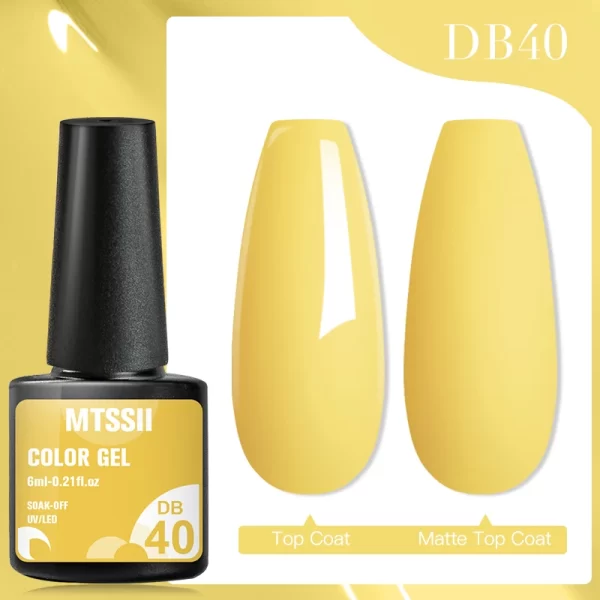 Mtssii 7ml No Wipe Top Base Coat Nail Gel polish Matte Top Coat  Enhancer Varnish Semi Permanent Soak Off UV LED Nail Art Tool - Image 71