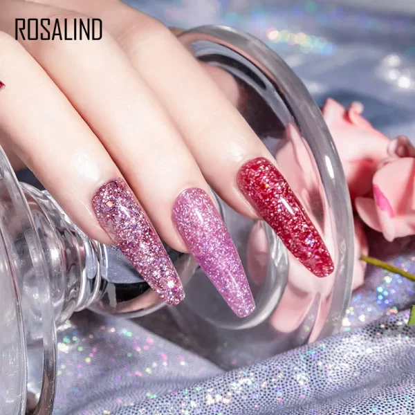 ROSALIND Multicolor Poly Nail Polish Gel Acrylic Extension Gule Profession Semi Permanent Resin Art Crystal Nail Glue 15ML/30ML - Image 3