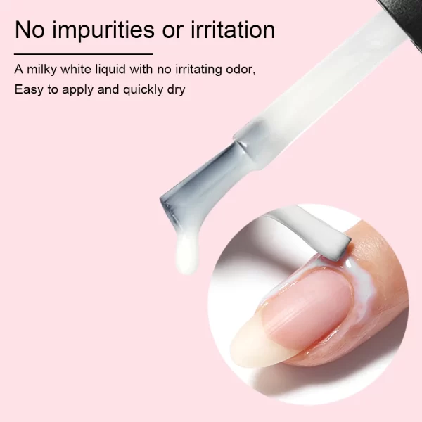 Liquid Latex for Nails - Fast Drying Nail Polish Barrier, Peel-Off Latex Tape,Cuticle Guard and Skin Protector,7ml for Nail Art - Image 6