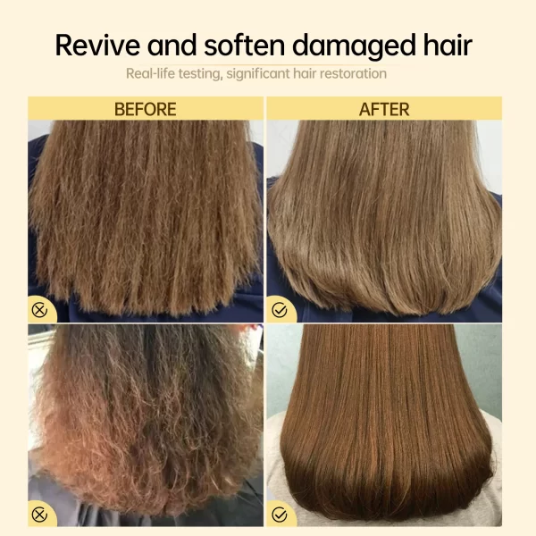 PURC Perm Dyeing Damage Hair Mask Keratin Frizz and Dry Smooth Cream Protein Essence Shiny Treatment Hair Care Salon Products - Image 2