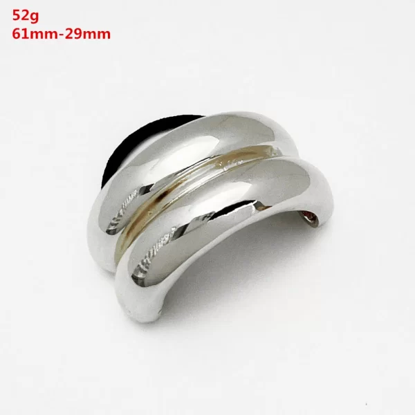 European and American style simple U-shaped alloy ponytail headband high elastic rubber band hairband low ponytail hairband fema - Image 26