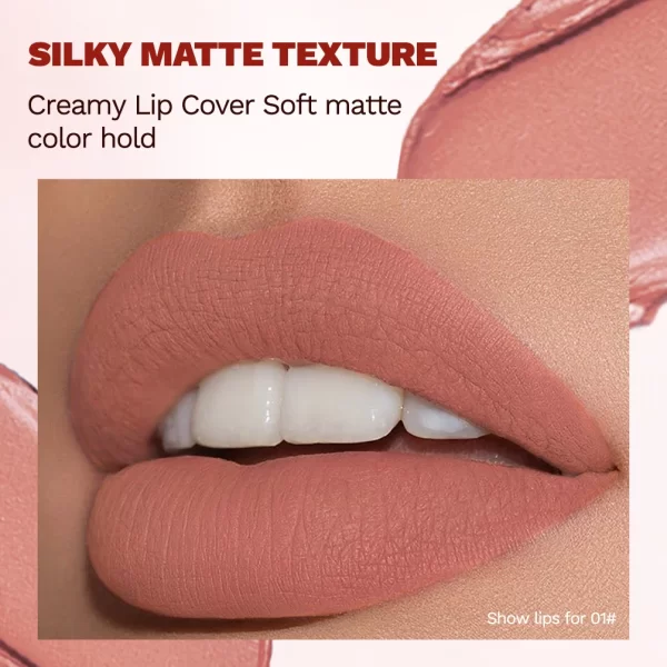 QIBEST 10 Colors Matte Lipstick Set Moisturizing High Pigment Velvet Mist Lipgloss Lip Tint Balm Kit Makeup Cosmetics For Women - Image 4