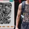 Full Back Chest Herbal Juice Ink Semi-permanent Tattoo Stickers 7-15 Days Long Lasting Temporary Fake Tattoo Totem Men Adult - Image 24