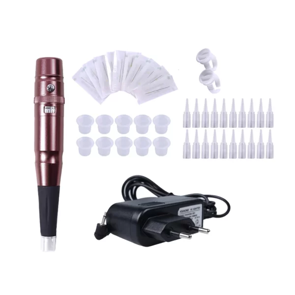Permanent makeup Machine Rotary Tattoo Machines Pen Semi-PMU pens Eyebrow Lip Piercing Gun Tatuagem Microblading Supplies Kit - Image 9