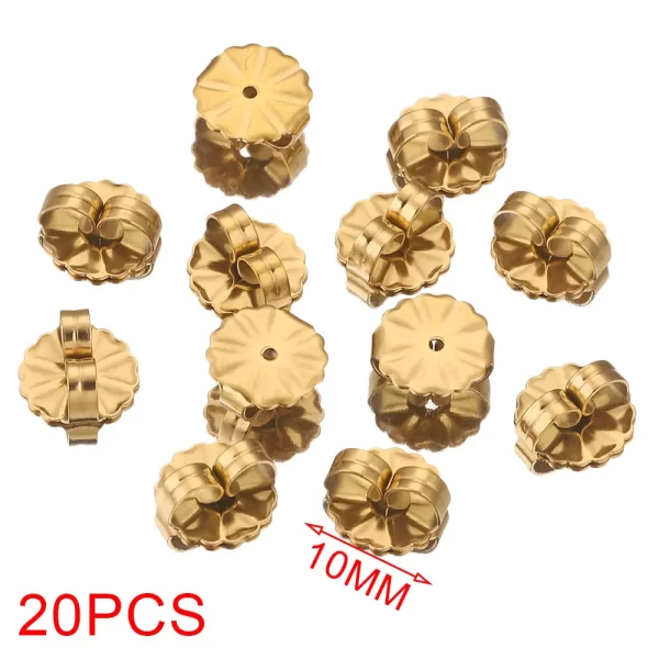 20pcs/lot Stainless Steel Chic Heart Butterfly Earrings Backs Fixtures Earring Base Posts Parts for Diy Jewelry Making Supplies - Image 11