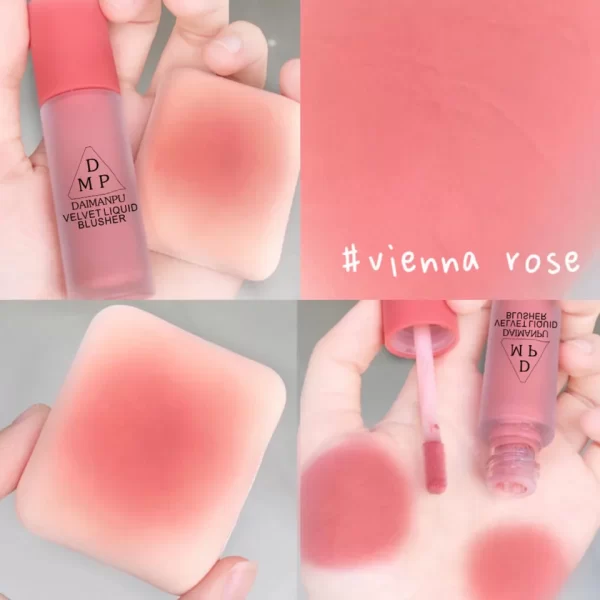 Pink Liquid Blush Eyeshadow Long-acting Waterproof Non-fading Enhance Facial Skin Color Easy-to-color Female Cosmetics - Image 7