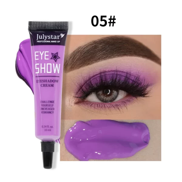 Julystar Colorful Waterproof Liquid Colored Eye Makeup Matte eye shadow Cream - Image 9