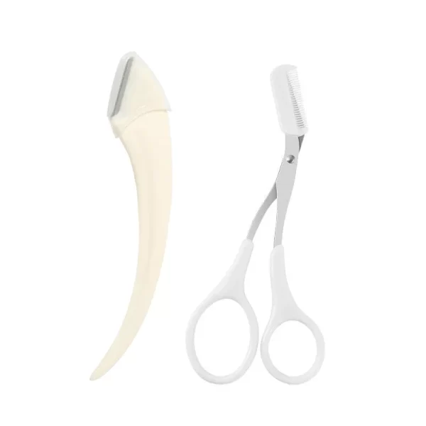 Karsyngirl 1/2/3Pcs Eyebrow Trimming Knife Eyebrow Face Razor For Women Eyebrow Scissors With Comb Brow Trimmer Scraper - Image 12