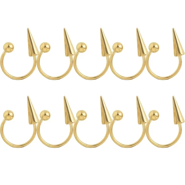 Stainless Steel Fake Nose Ring Hoop Septum Rings C Clip Lip Ring Earring Fake Nose Piercing Women Body Jewelry Accessories - Image 7