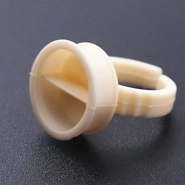 100Pcs Silicone Tattoo Pigment Cup Holder For Permanent Eyelash Extension Makeup Tools micropigmentation accessories - Image 5