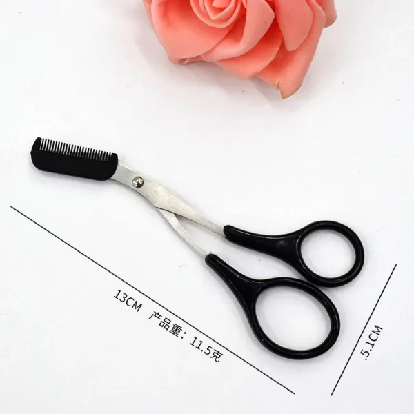 Eyebrow Trimmer Beauty Makeup Tools for Women Eyebrow Remover Eyebrow Scissors with Comb Stainless Steel Face Eyebrows Razor - Image 5
