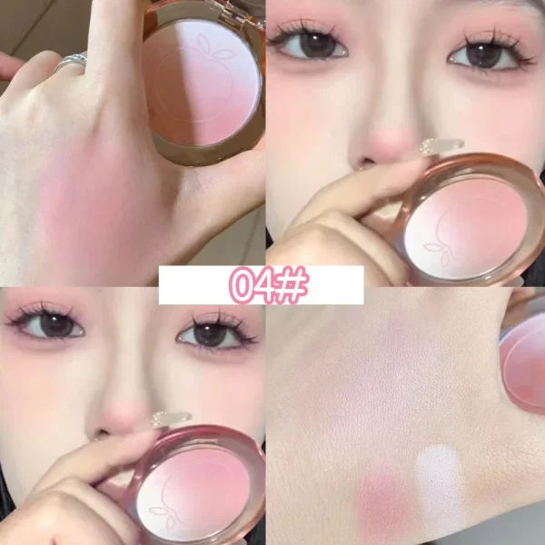 Peach Pink Blusher Matte Purple Cheek Tint Blush Makeup Lasting Brighten Facial Silky Smoothness Rouge Powder Palette Cosmetics - Image 8