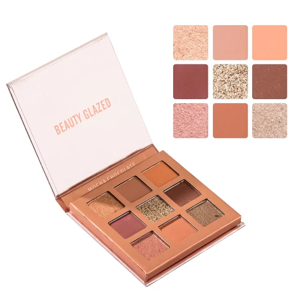Beauty GLAZED Eyeshadow Palette 9 Color Shimmer Matte Longlasting Waterproof Palette Makeup - Image 9