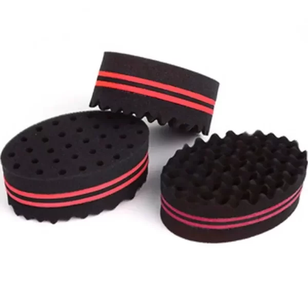 Magic Hair Curling Sponge Creative Hairdressing Double-sided Dual-use With Holes Dirty Hair Messy Curls Styling Tools - Image 3