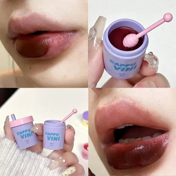 Teacup Colored Lip Balm Moisturizing Colored Lip Tint Long Lasting Anti-cracking Solid Color Lipstick Girls Lip Care Cosmetics - Image 3